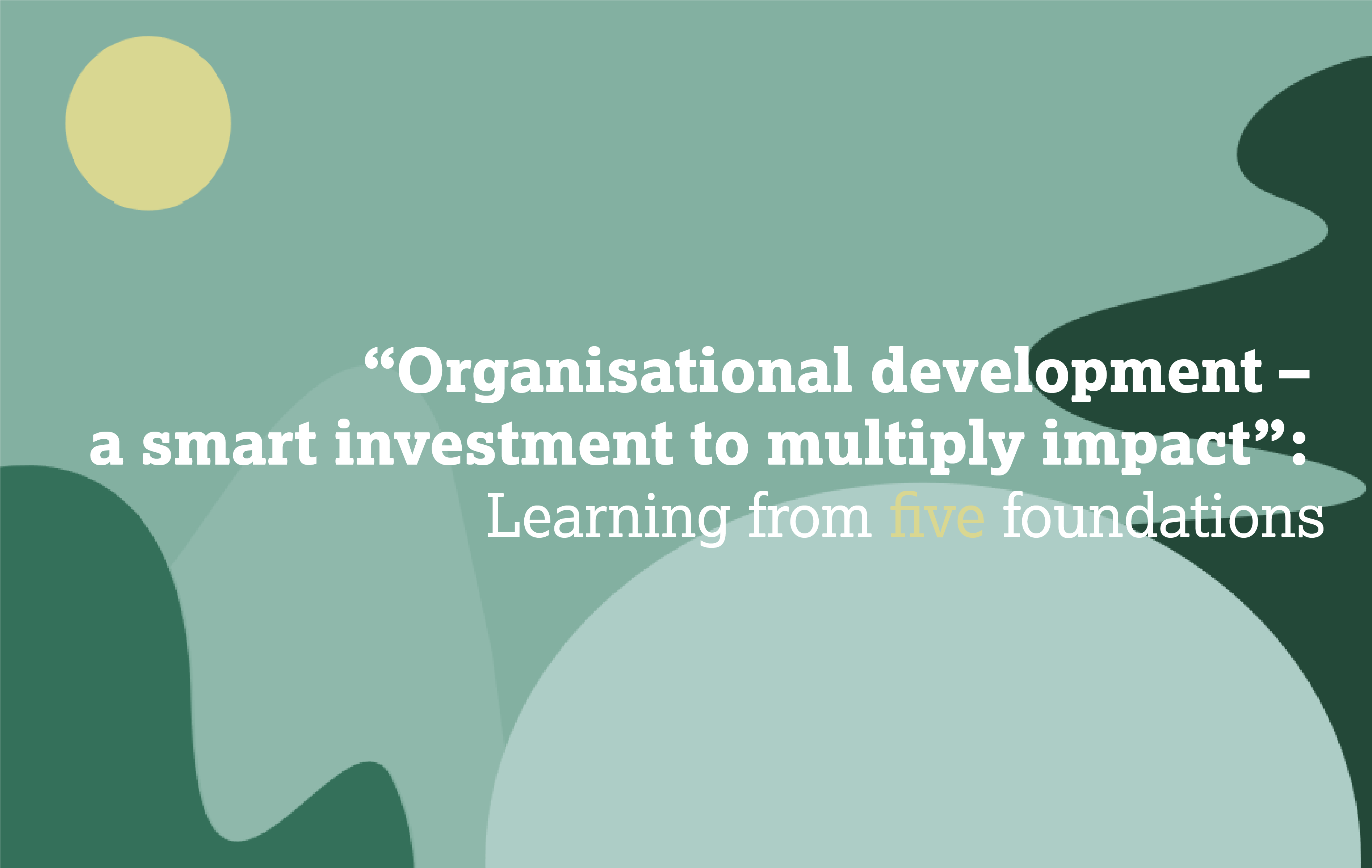 “Organisational development – a smart investment to multiply impact ...